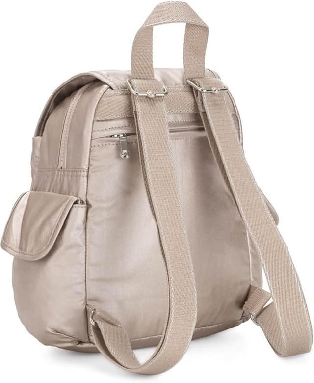 Detalle 2 de Kipling City Pack Mini Metallic Glow mochila pequeña