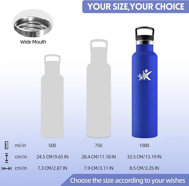 Thumbnail 4 de Motswedi Cantimplora Térmica 1L Acero Inoxidable 💧