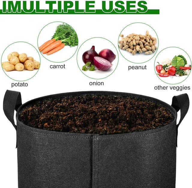 Thumbnail 5 de OPPOLIFE 10 Gallon grow bags with flap window