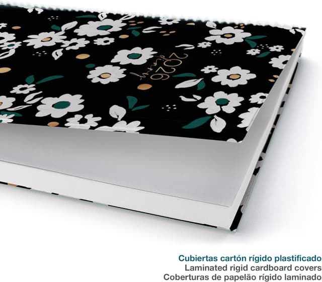 Detalle 2 de Miquelrius Agenda journalier 2026 A5+ noir garden (155 x 213 mm) – planification quotidienne en espagnol
