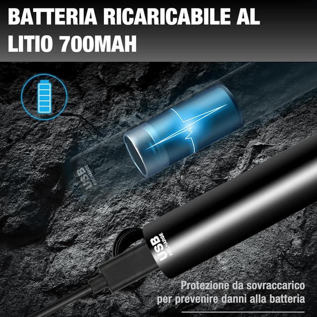 Detalle de DURATECH Set 55 cacciaviti elettrici di precisione con magnetizzatore e ricarica USB-B