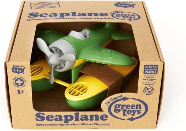 Detalle 2 de Green Toys Seaplane 9 x 9.5 x 6 inches Toy Plane