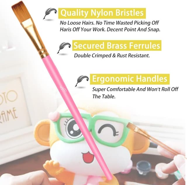 Detalle 1 de Vicloon Juego de Pinceles Artísticos 20 Piezas 🎨