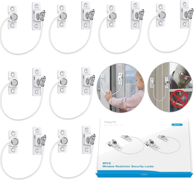Detalle de eSynic 8Pack window lock restrictor 185mm