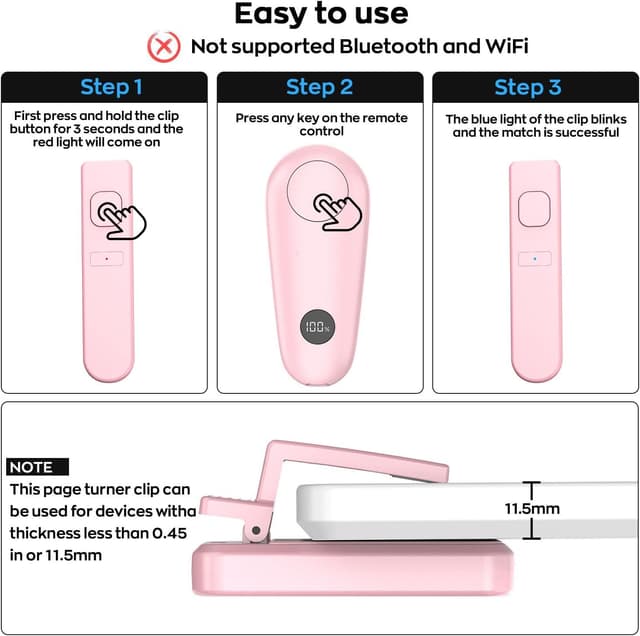 Thumbnail 3 de GEKVIVE Page Turner RF Remote