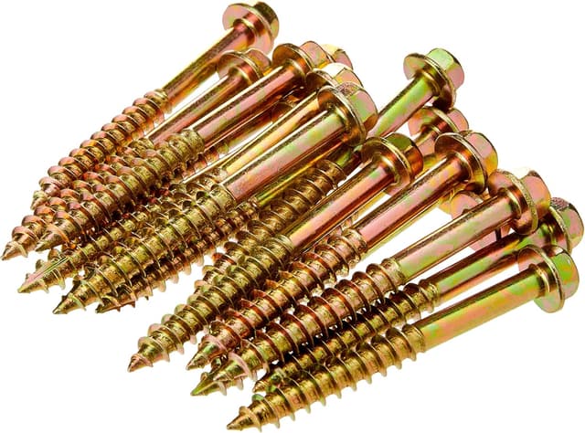 Detalle 2 de TimCo Advanced Coach Screw (Hex Flange Head, Slash Point) Yellow, 8.0 x 70mm | Box of 50 (870SCSY)