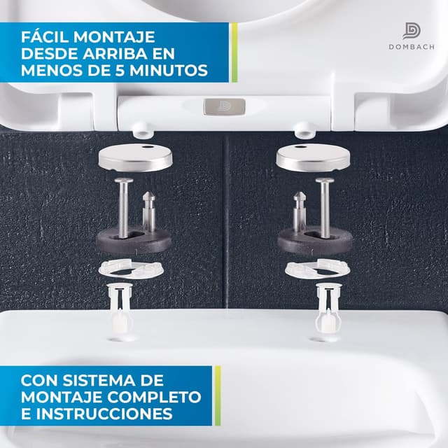 Thumbnail 3 de Dombach® Lamera Premium Tapa WC Universal Blanco 🚽