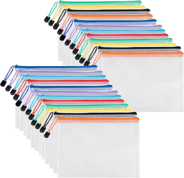 Detalle de Carehabi Bolsas A5 con cremallera 24 piezas