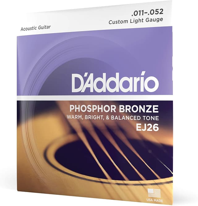 Detalle de D'Addario EJ26 11-52 corde acustica
