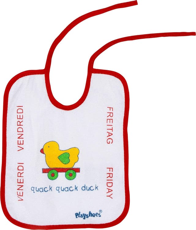 Detalle de Playshoes set di 7 bavaglini impermeabili da legare (cotone e PEVA)