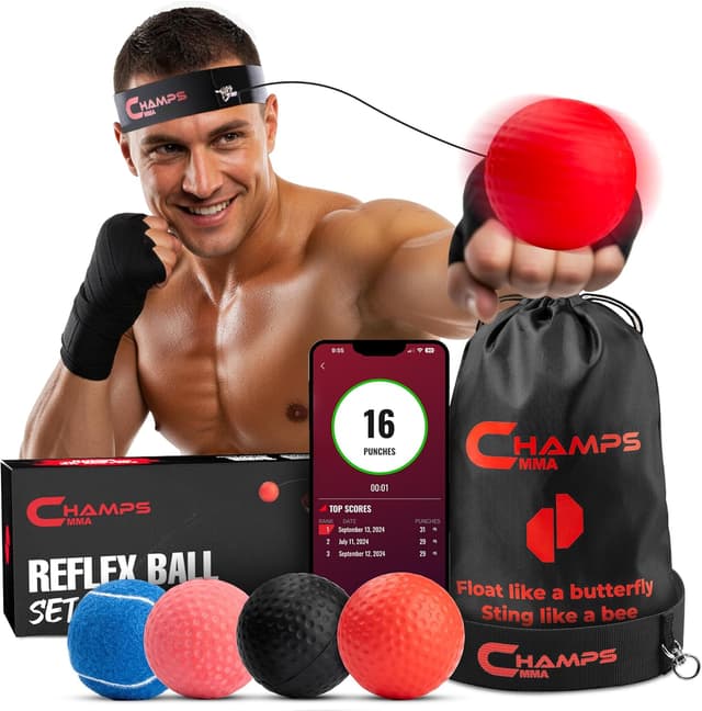 Imagen de Champs MMA Boxing Reflex Ball Set 4 balls 🥊 en OfertitasTOP