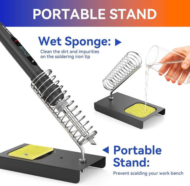 Detalle 2 de 80W 15‑in‑1 Soldering Iron Kit 180–520°C
