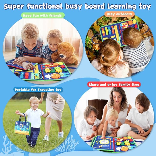 Thumbnail 4 de khlerox Busy Board Montessori sensory toy for kids 🎲