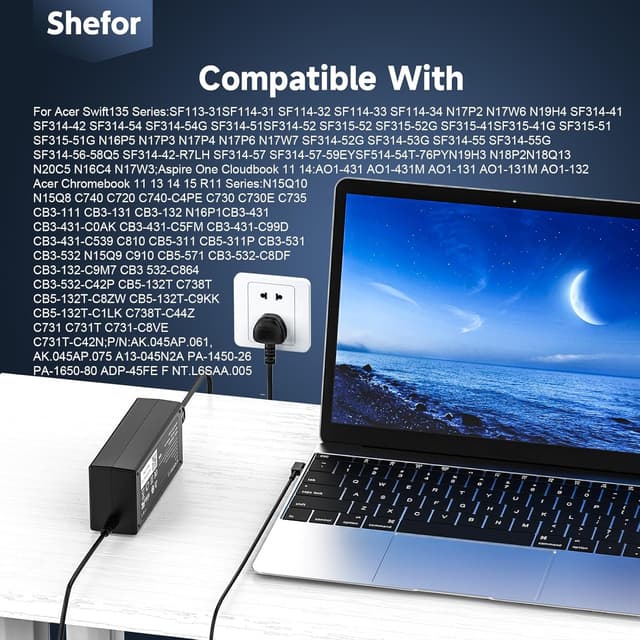 Thumbnail 3 de Acer 65W Laptop Charger for Swift Series