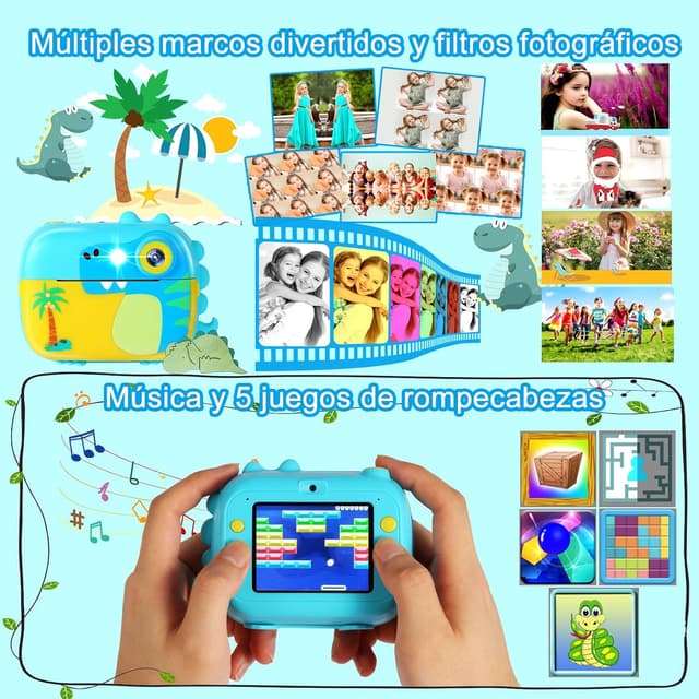 Thumbnail 4 de ARNSSIEN M3 cámara instantánea infantil 32 GB