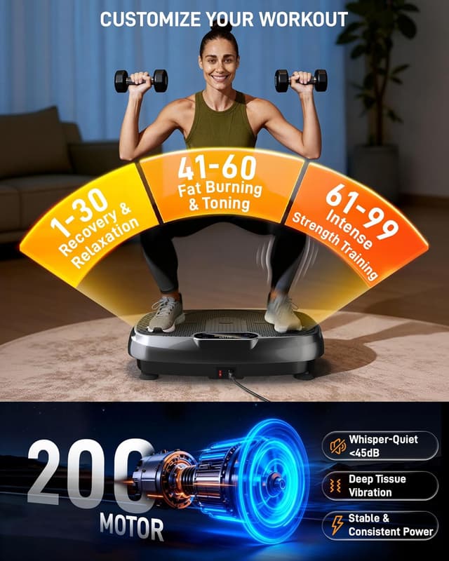 Detalle de Renoj Vibration Plate Exercise Machine 200 W