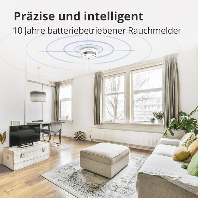 Detalle de Rauchmelder 10 Jahre Batterie 5er-Set đź””