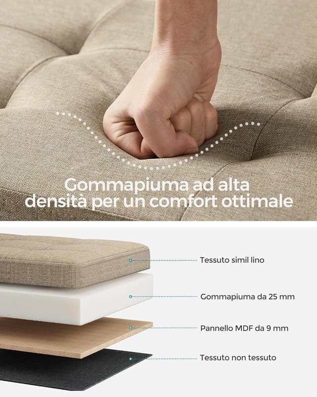 Thumbnail 4 de SONGMICS MAZIE Cassapanca 38 x 110 x 38 cm