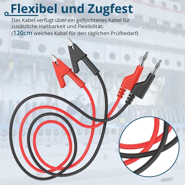 Thumbnail 2 de ALLmeter 4mm Bananenstecker-Messkabel 1,2 m