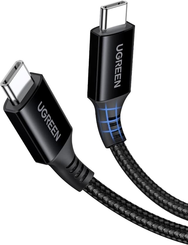 Detalle de UGREEN USB-C to USB-C Charger Cable 100W 5A (3m) with Power Delivery 3.0 and 480Mbps Data