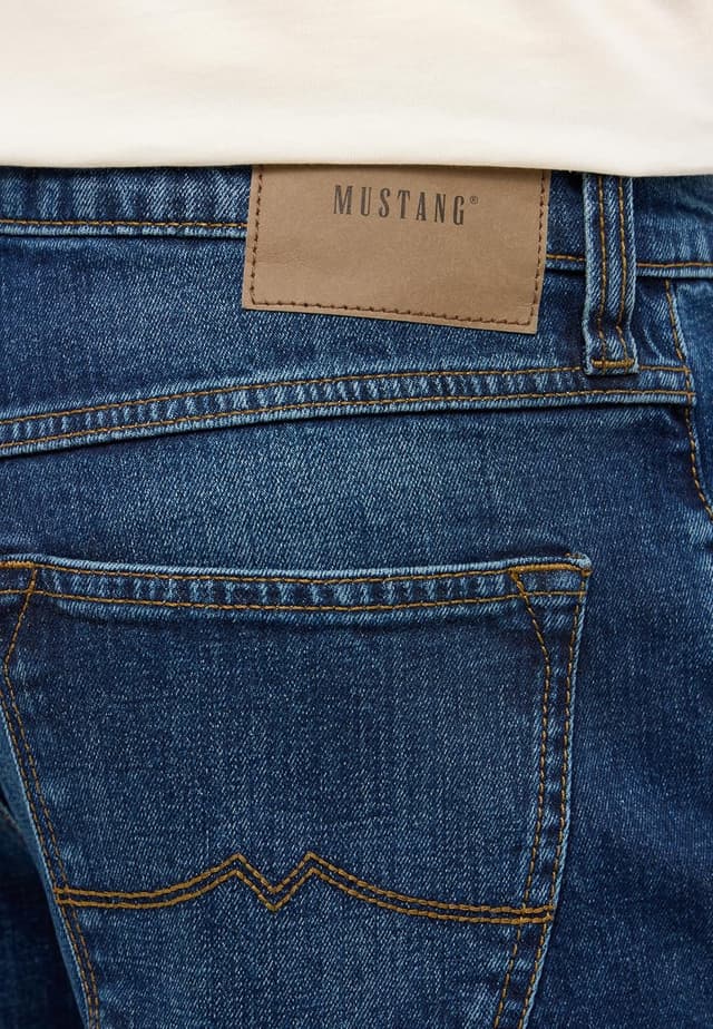 Detalle de Mustang Jeans Herren Stretch Big Sur Regular – Straight Fit mit normalem Bund