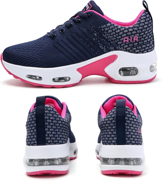 Detalle de HJJ Womens Air Cushion Arch Support Memory Foam Trainers