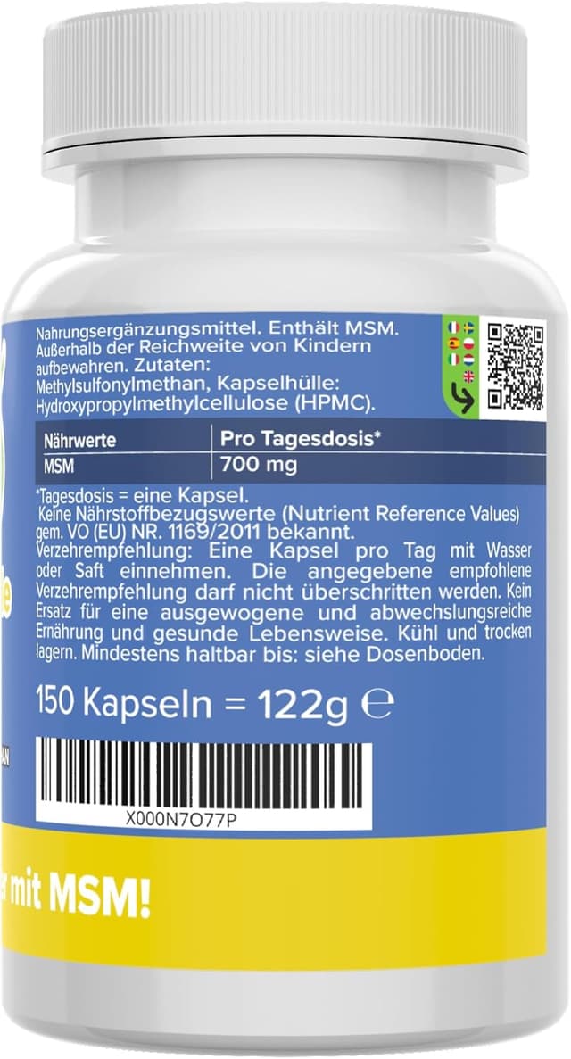 Thumbnail 6 de Vitamineule MSM Kapseln 700 mg 💊