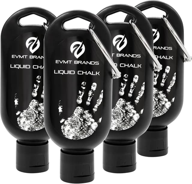 Detalle de EVMT Brands Liquid Chalk (Mess-Free Gym Chalk) for Weightlifting, Gymnastics, Rock Climbing & Dancing