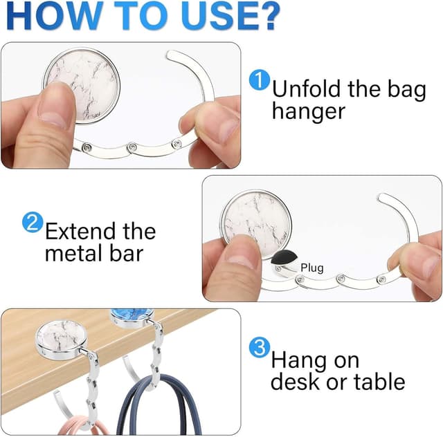 Thumbnail 4 de Zikenis Set ganci portaborse 4 pezzi