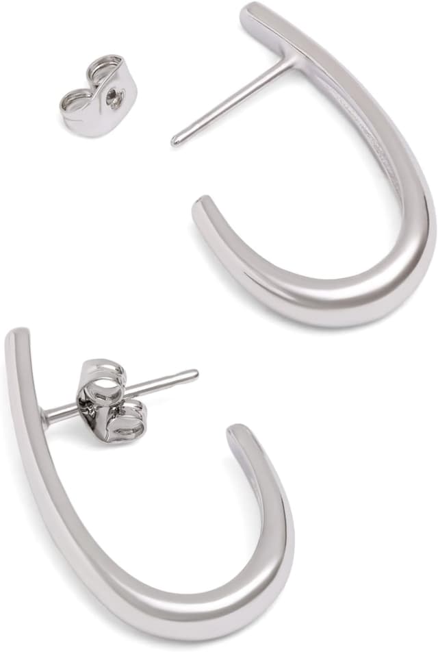 Thumbnail 2 de SINGULARU Aby orecchini a cerchio in ottone placcato oro 18Kt 💍