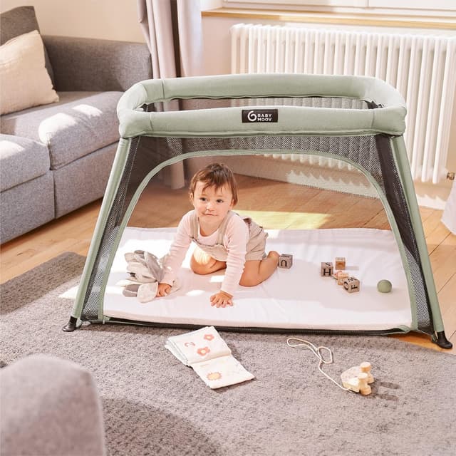 Detalle de Babymoov Lettino Moov and Comfy 3 in 1: culla, lettino e area giochi fino a 4 anni