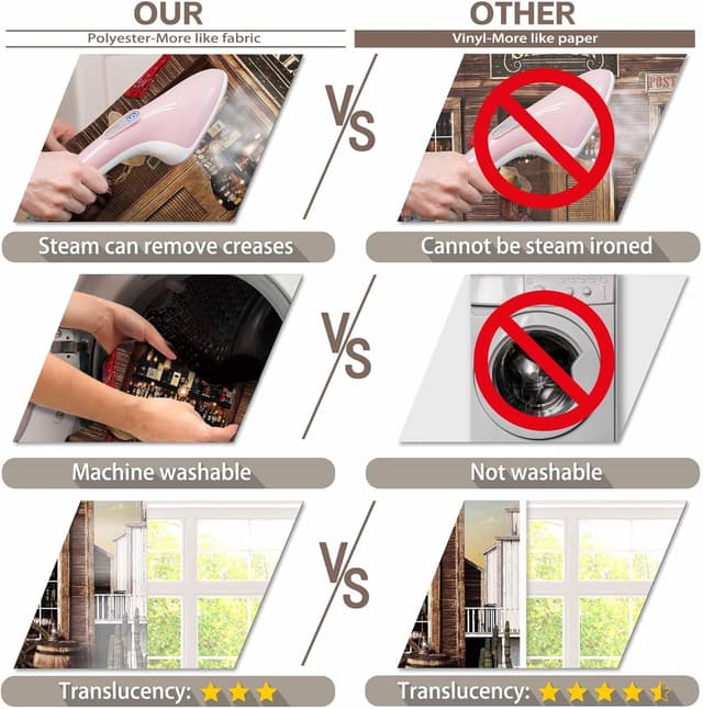 Detalle 2 de Luminora Western Cowboy Photography Backdrop (Fabric) 8x6ft – Rustic Country Bar Wooden House Wild West background