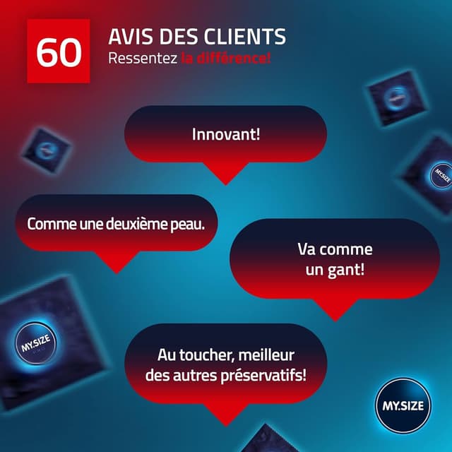 Thumbnail 6 de MY.SIZE PRO 80 Préservatifs ÉLITE taille 5 60 mm