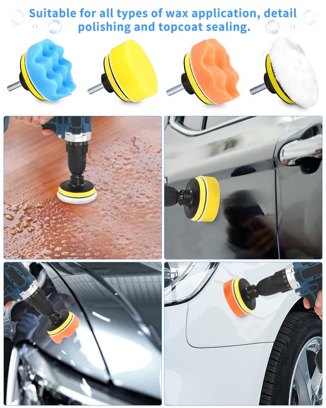 Thumbnail 5 de 80mm Polierschwämme Pads – 18‑teiliges Auto Polierset