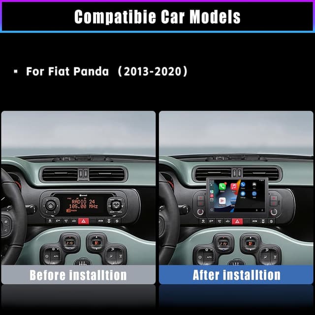 Detalle 2 de Fiat Panda 2013-2020 Autoradio touchscreen