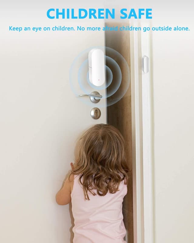 Thumbnail 6 de Sensore porta WiFi intelligente per finestre e porte, wireless, compatibile Alexa e Google Assistant (1 Pack)