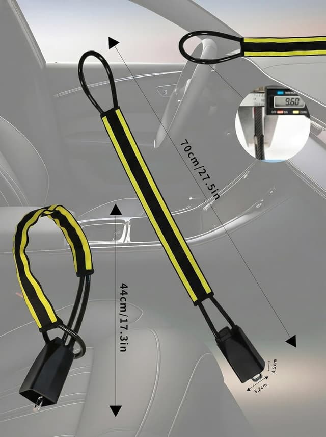 Detalle 2 de Reflective Stripe Steering Wheel Lock 3 keys ๐