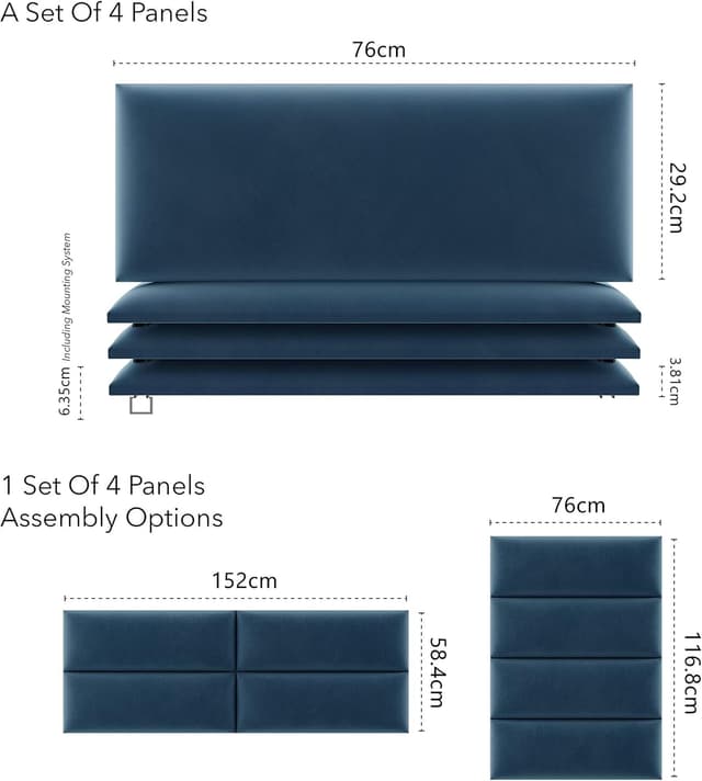 Thumbnail 1 de VANT Pannelli Imbottiti Testiera King Size 91cm