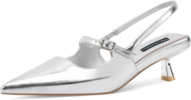 Imagen de MIRAAZZURRA Damen Kitten Heel Slingbacks 4,3 cm en OfertitasTOP