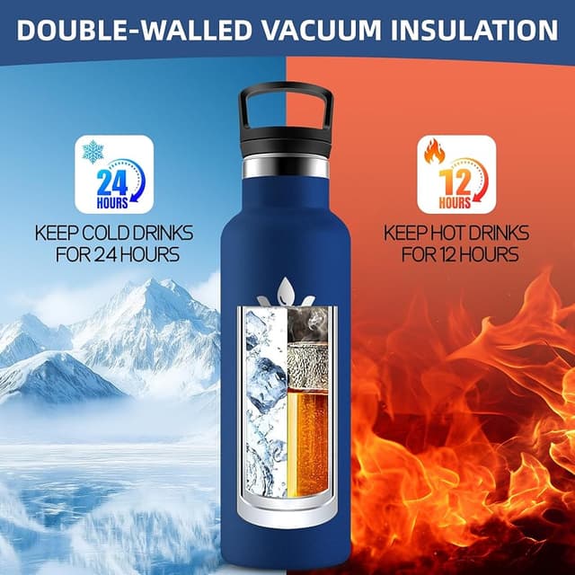 Detalle de Grsta Botella térmica 500 ml sin BPA para niños 🥤