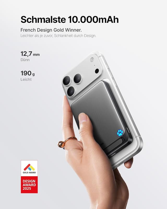 Detalle 2 de INIU MagSafe Powerbank 10000mAh ultraschlank