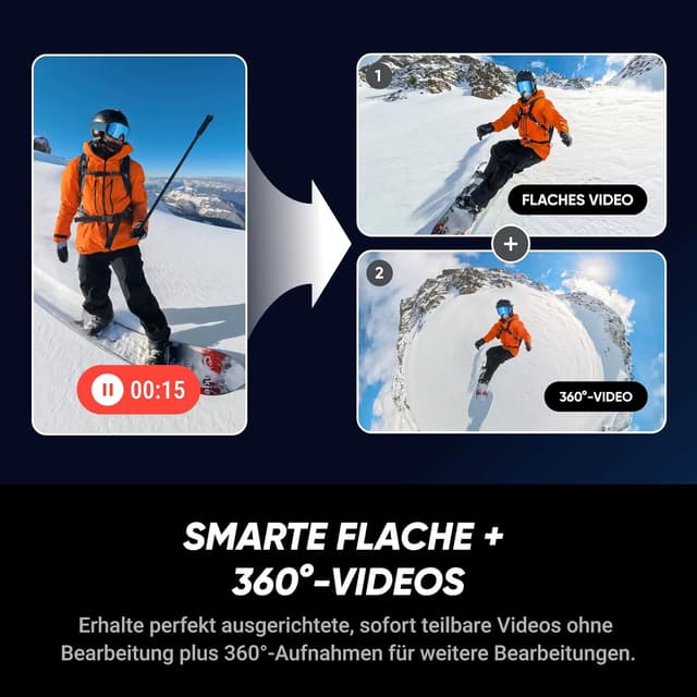 Detalle de Insta360 X5 Ski-Bundle 8K 360° Kamera
