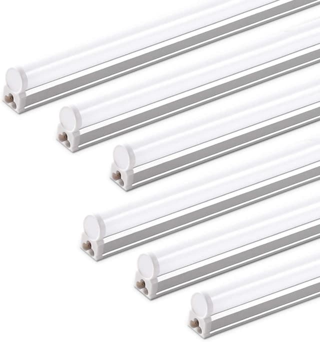 Detalle de Barrina LED Batten Light 4ft (6-Pack) T5 Tube Lights, 20W, 6500K 2200lm