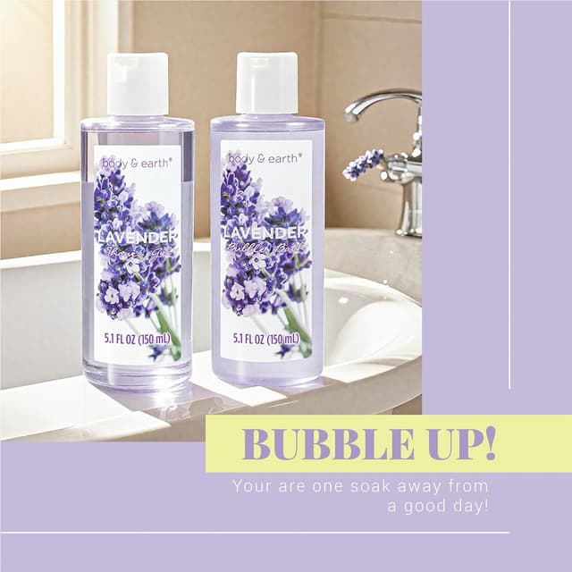 Thumbnail 2 de BODY & EARTH Spa Gift Basket 11pcs Lavender