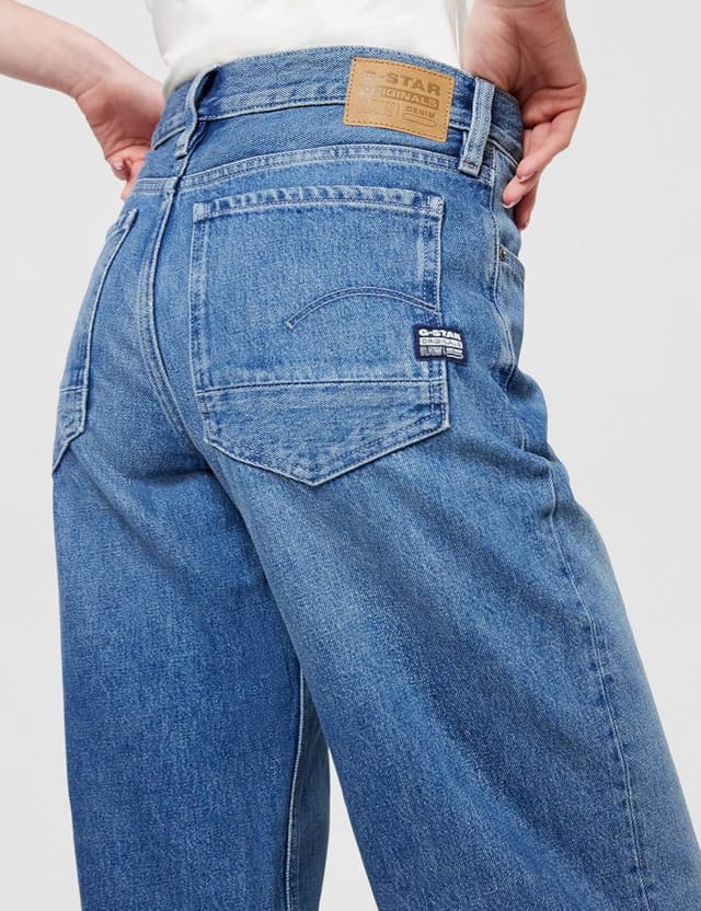 Detalle de G-Star Damen Judee Loose Low Waist Jeans mit Hosenschlitz und Reißverschluss
