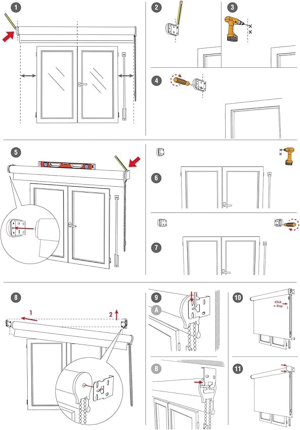 Thumbnail 3 de Well Home Estor enrollable Translúcido liso 180 x 175 cm