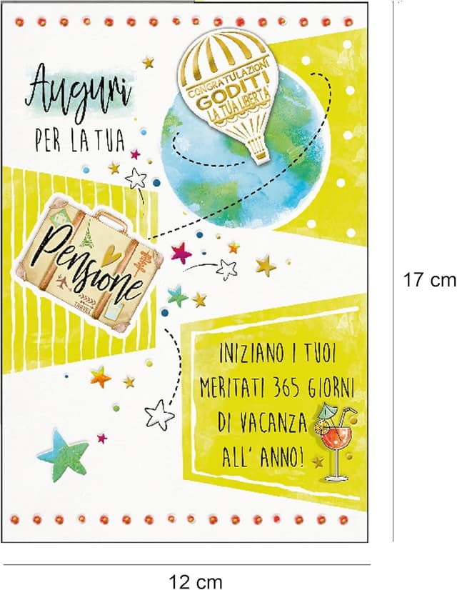 Thumbnail 2 de ARKRAFT Tarjeta de Felicitación de Pensión en Oro 12x17 cm 🎉