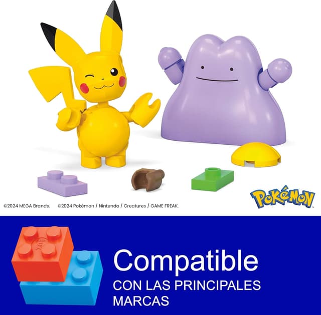 Detalle 2 de MEGA Pokémon Set de Construcción con Pikachu y Ditto