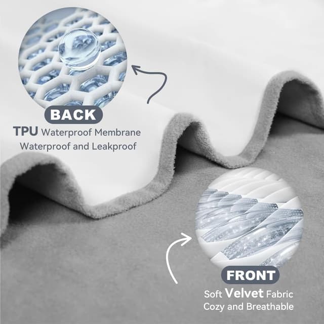 Thumbnail 3 de DUJUIKE Copriletto impermeabile in velluto 160x230