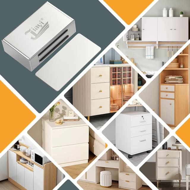 Detalle de Jiayi Calamita porta adesiva magnetica 4 pz con chiusura magnetica per ante e cassetti